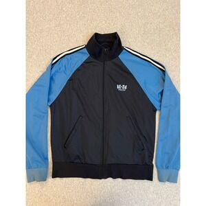 American Eagle Track Jacket Men's Medium Blue AE-24 Athletics Full Zip Retro Y2K